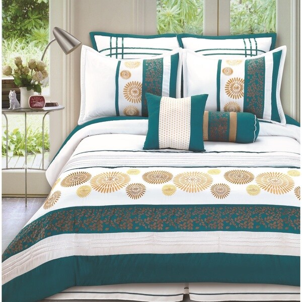 Fashion Street Citron 8-piece Comforter Set