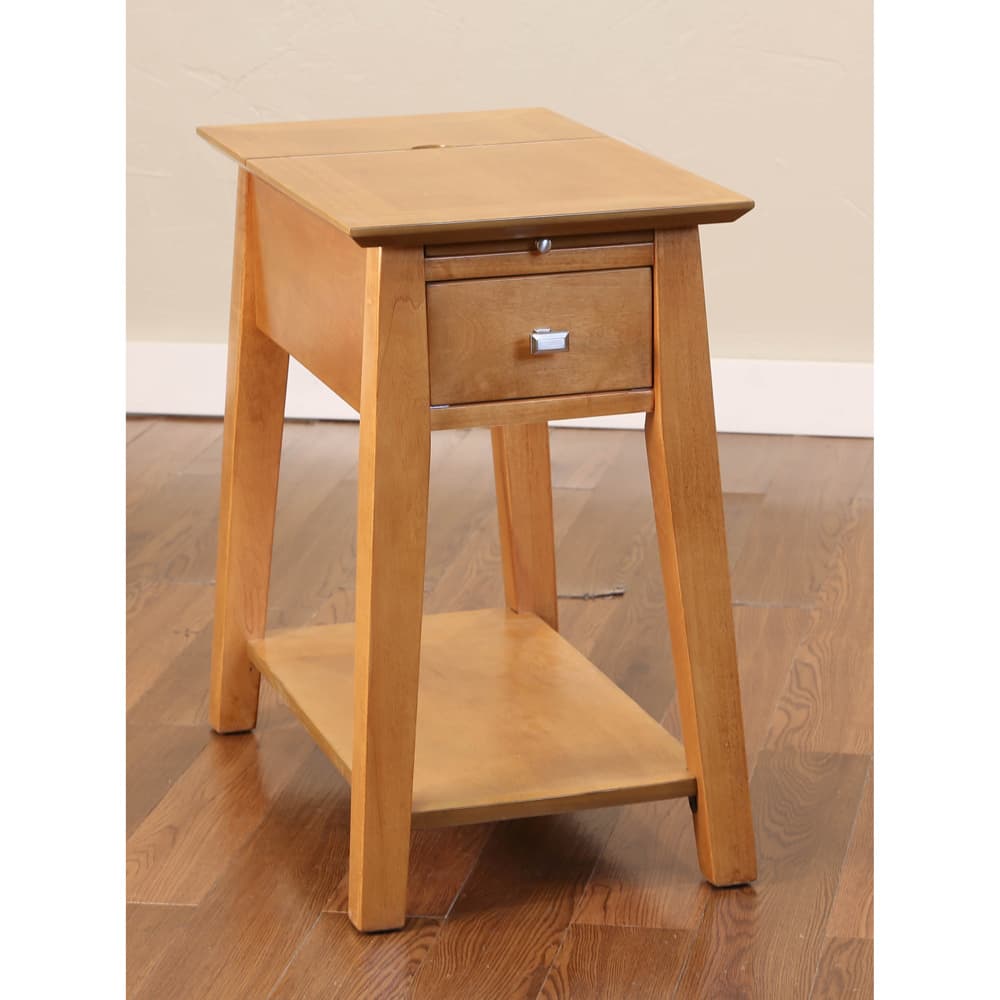 Christopher Knight Home Power Table with Pecan Finish
