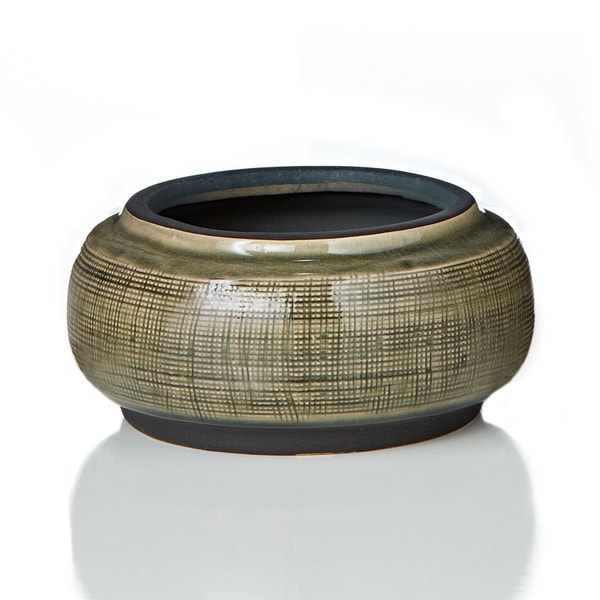 Tan Ceramic Short Lantern Vase   16914333   Shopping