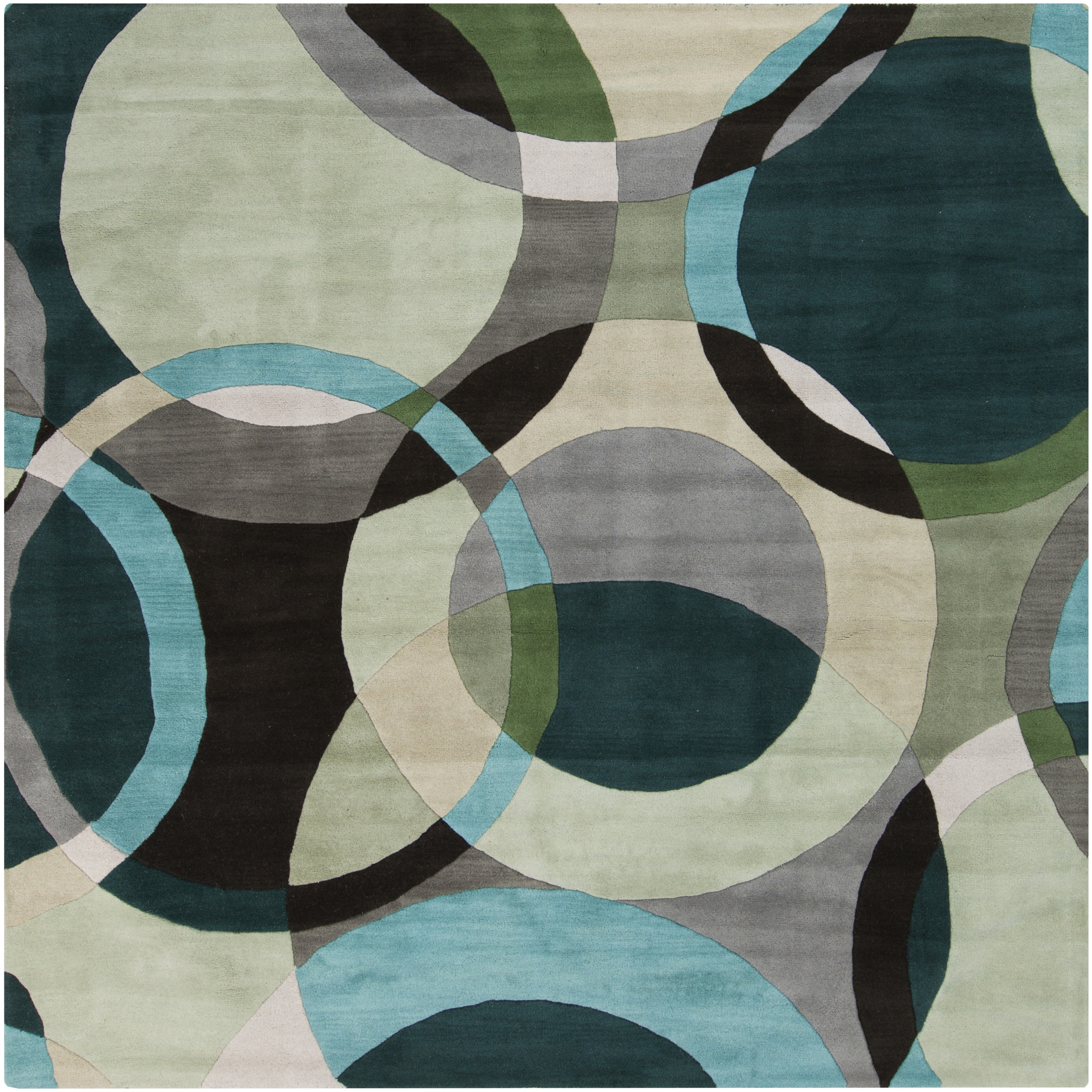 Shop HandTufted Brantford Geometric Indoor Area Rug (8' Square) 8' Square Free Shipping On