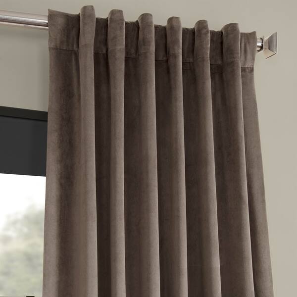 Shop Exclusive Fabrics Signature Velvet 84 Inch Blackout Curtain