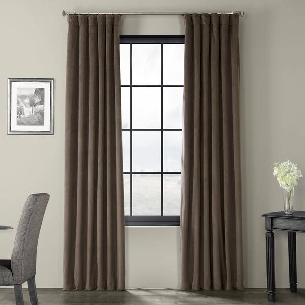 Shop Exclusive Fabrics Signature Velvet 84 Inch Blackout Curtain
