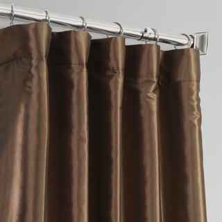 Exclusive Fabrics Faux Silk Taffeta 96inch Blackout Curtain Panel  Free Shipping Today 