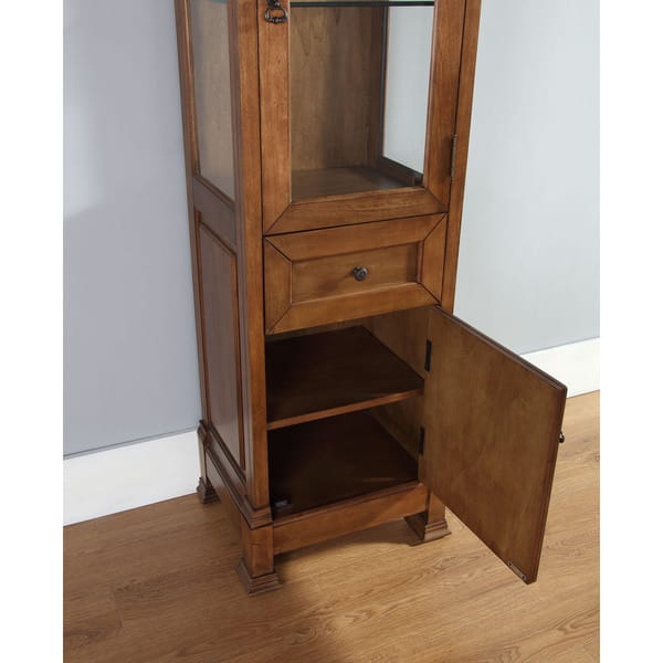 Shop James Martin Brookfield Linen Cabinet Burnished Mahogany