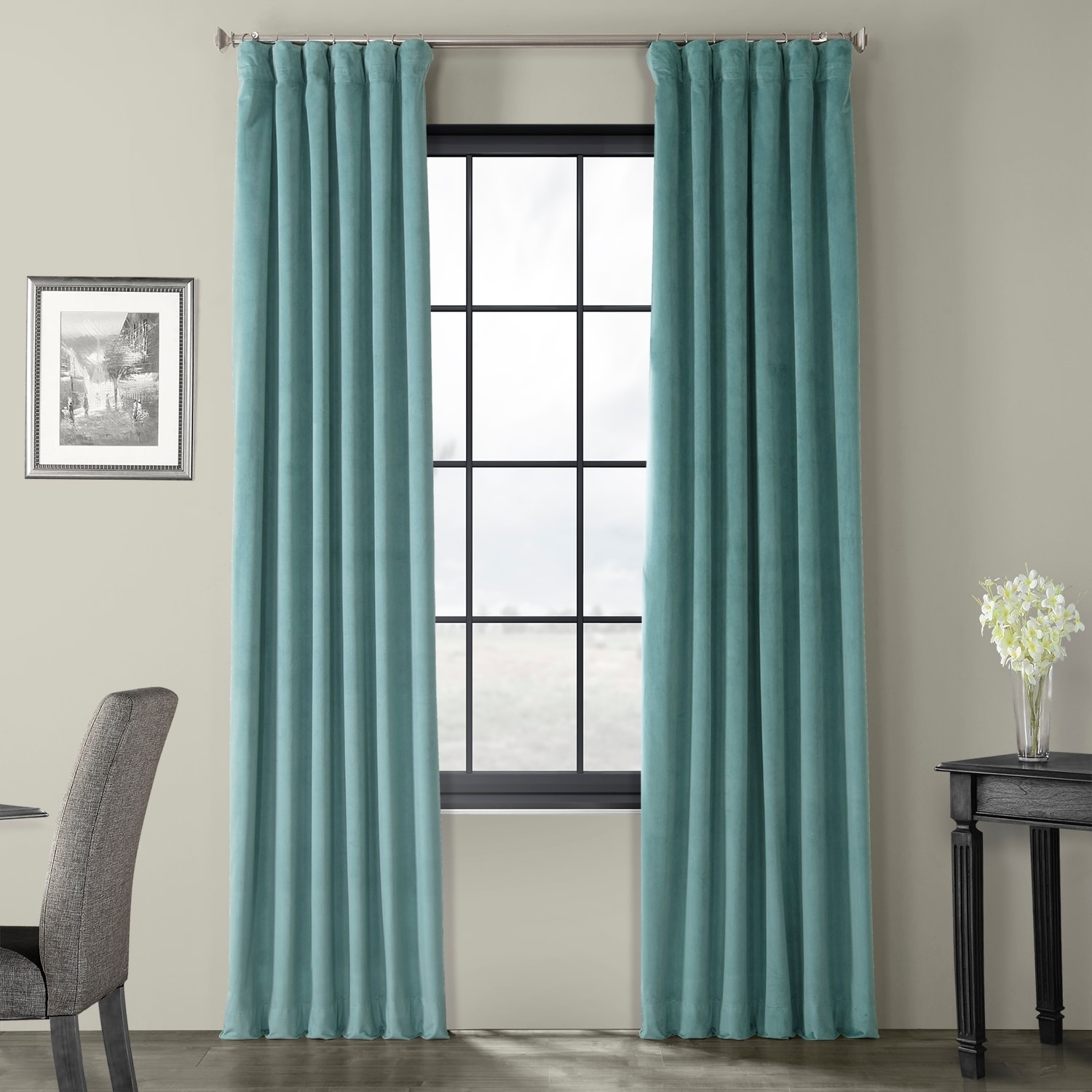 Exclusive Fabrics Signature Velvet 120 Inch Blackout Curtain Panel Overstock 9740196