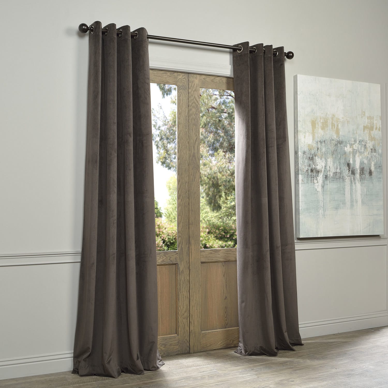 Eff Signature Velvet Grommet 108 Inch Blackout Curtain Panel 50 X Eff Signature Velvet Grommet 108 Inch Blackout Curtain Panel 50 X