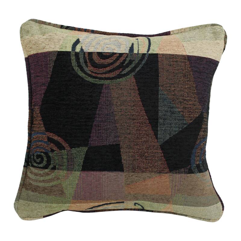 Blazing Needles 18-inch 'Dark Side of the Moon' Chenille Throw Pillow
