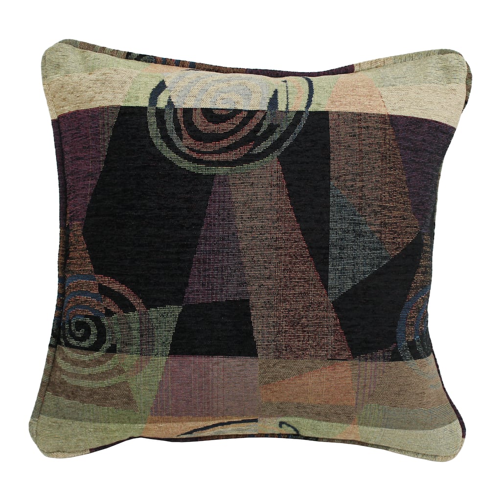 Blazing Needles 18-inch 'Dark Side of the Moon' Chenille Throw Pillow