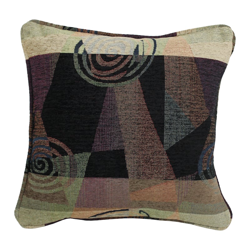 Blazing Needles 18-inch 'Dark Side of the Moon' Chenille Throw Pillow