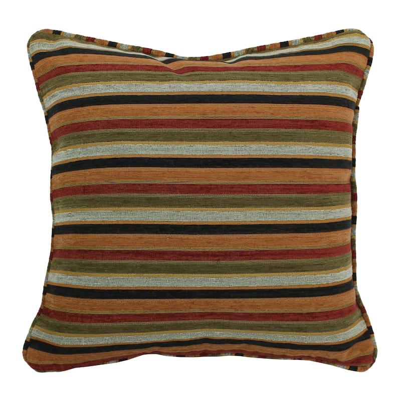 Blazing Needles 18-inch 'Cadillac' Jacquard Chenille Square Throw Pillow with Insert