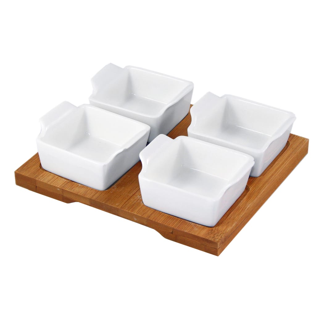 IMPULSE! Bangkok White Porcelain Snack Set