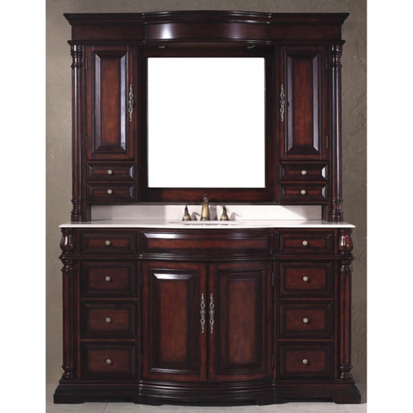 James Martin Dover 62 inch Antique Cherry Single Vanity