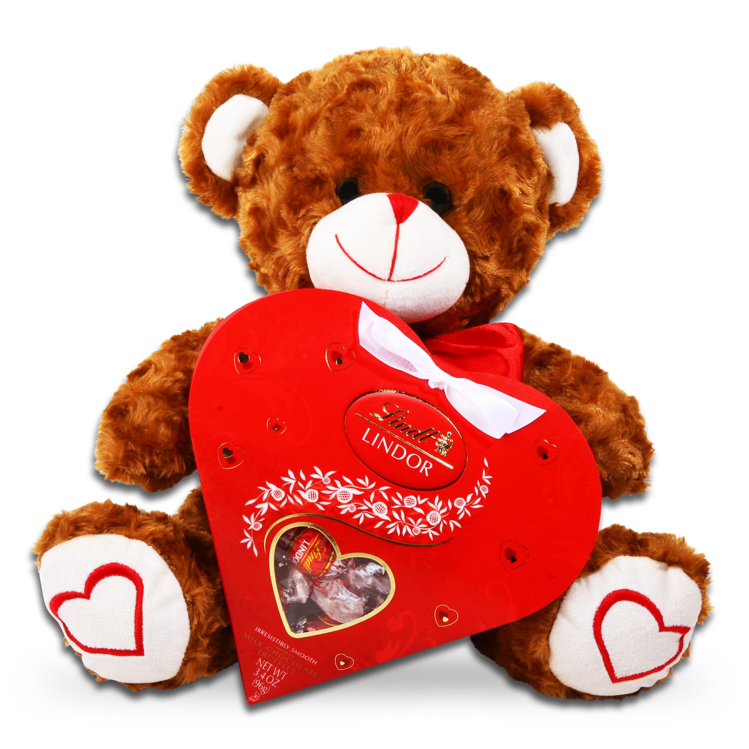 Alder Creek Valentine Bear And Chocolate Heart Gift Box Overstock 9740546