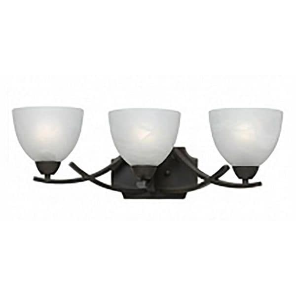 Value Collection 8002 Lumenno International Transitional 3-light Bronze Vanity Light