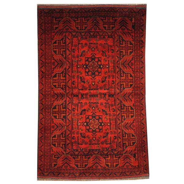 Handmade One-of-a-Kind Balouchi Wool Rug (Afghanistan) - 3'1 x 4'11