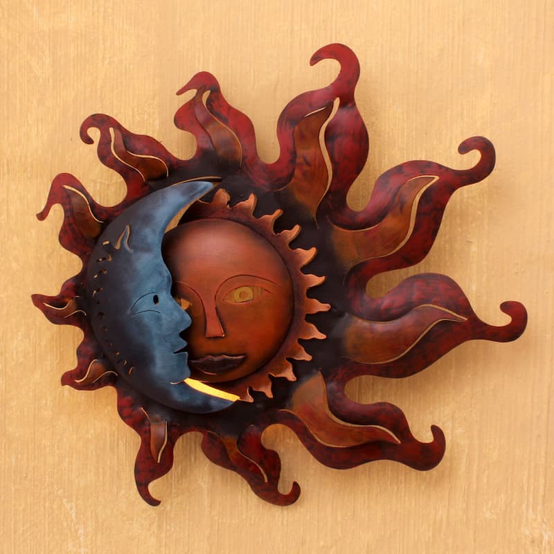Handmade Eclipse Over Jalisco Wall Candleholder (Mexico)
