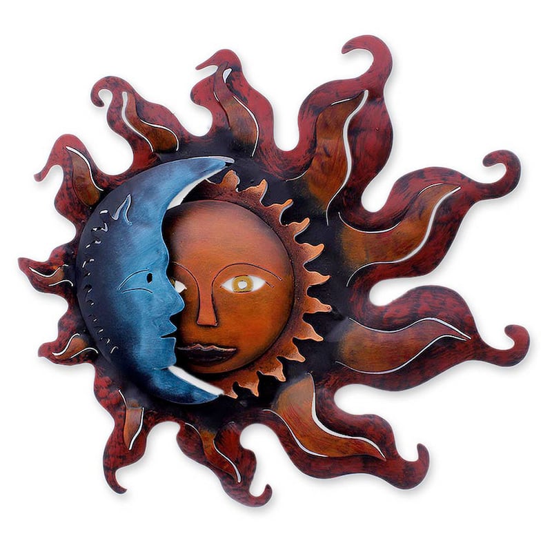 Handmade Eclipse Over Jalisco Wall Candleholder (Mexico)