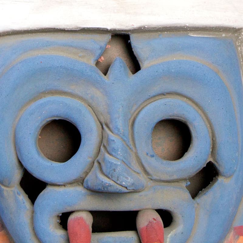 Handmade Ceramic 'God of Rain and Lightning' Vessel (Mexico)