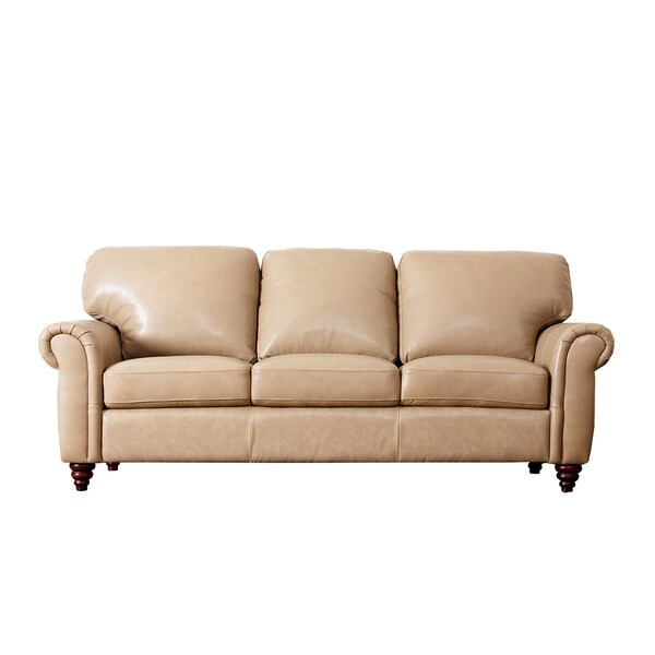 Abbyson Parker Premium Top Grain Leather Sofa On Free Abbyson Parker Premium Top Grain Leather Sofa