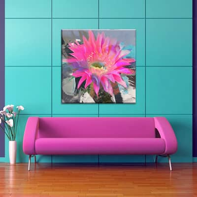 Ready2HangArt 'Painted Petals L' Floral Canvas Wall Art