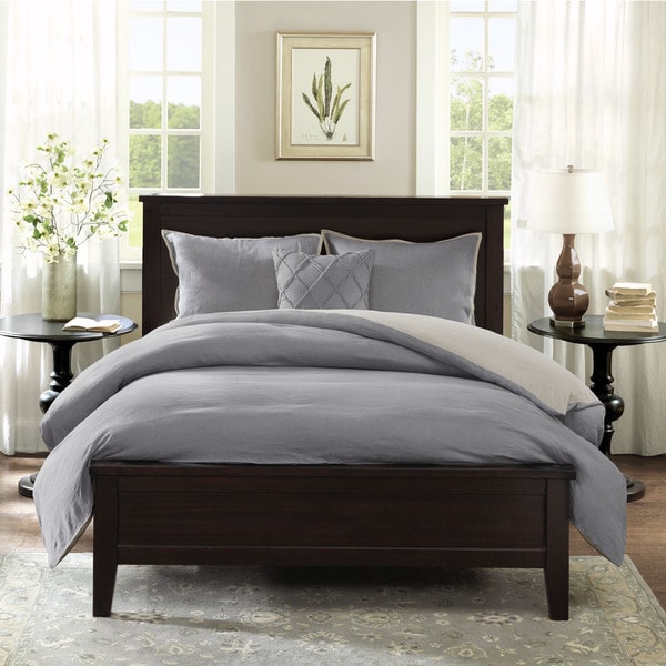 Harbor House Linen 2 Tone Reversible 3 piece Duvet Cover Set