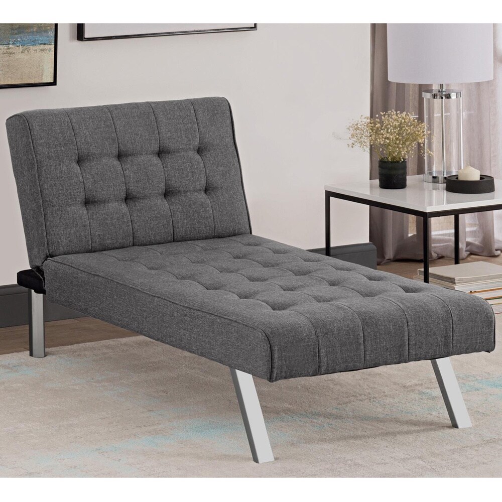 Shop Avenue Greene Ella Grey Linen Chaise Lounger Free Shipping On