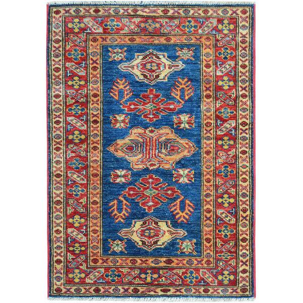 Hand Knotted Super Kazak Tribal Design Oriental Rug