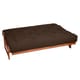 preview thumbnail 2 of 10, Twin-size Chocolate Suede Futon Mattress