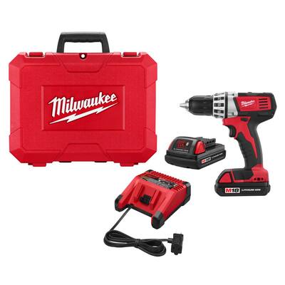 Milwaukee 2601-82 18-Volt Li-Ion Compact Drill Kit (Refurbished)