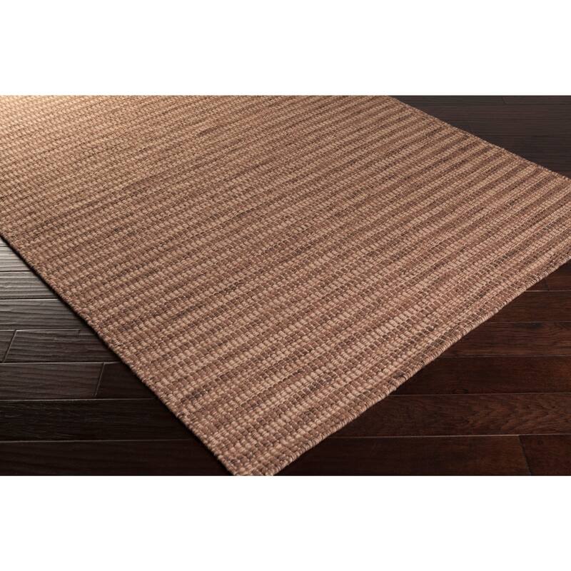 Hand-Woven Lorelai Stripe Reversible Wool Area Rug