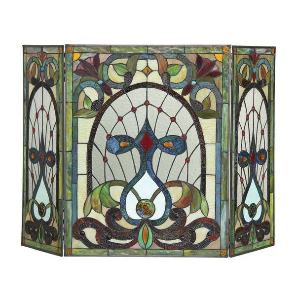 Shop Tiffany Style Victorian Design Fireplace Screen Free