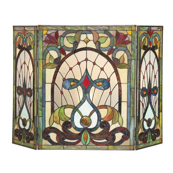 Shop Tiffany Style Victorian Design Fireplace Screen Free