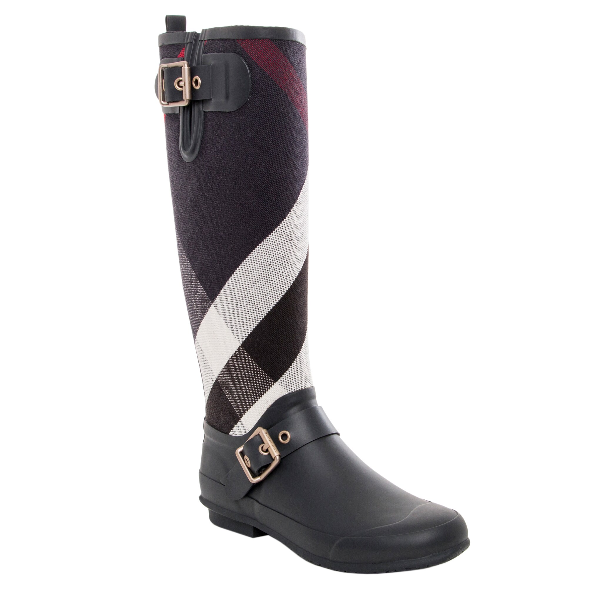 burberry knee high rain boots