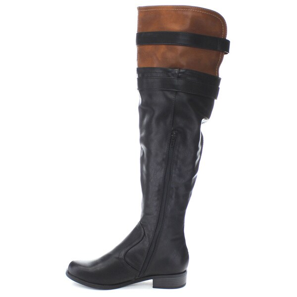 two tone riding boots