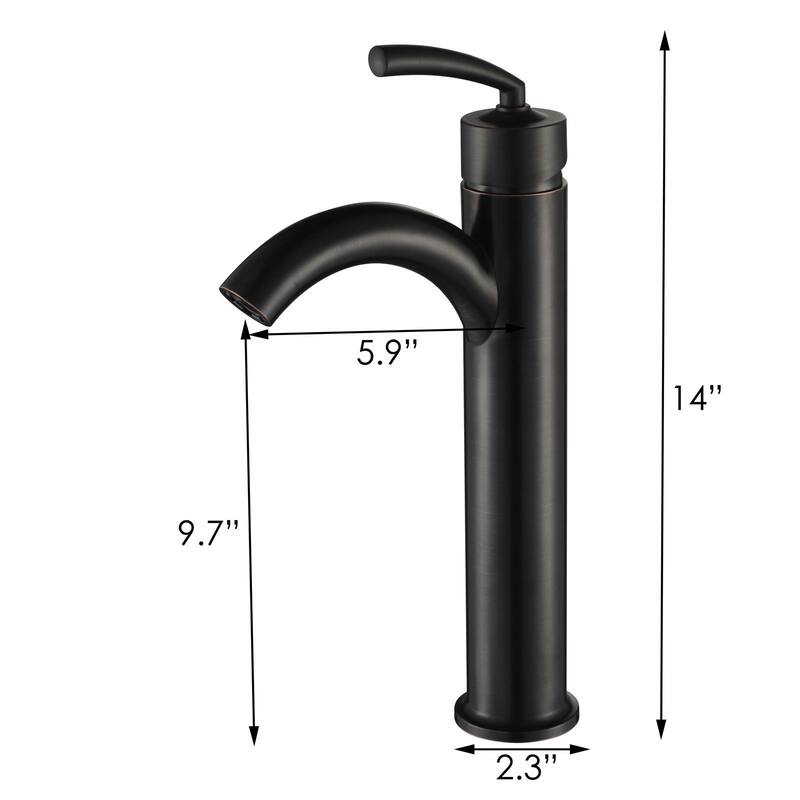 Elite Round High Temperature Grade A Ceramic Bathroom Sink and Faucet, Sink Model 4157