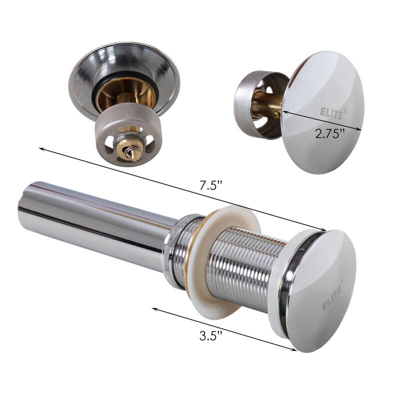 Elite Round High Temperature Grade A Ceramic Bathroom Sink and Faucet, Sink Model 4157