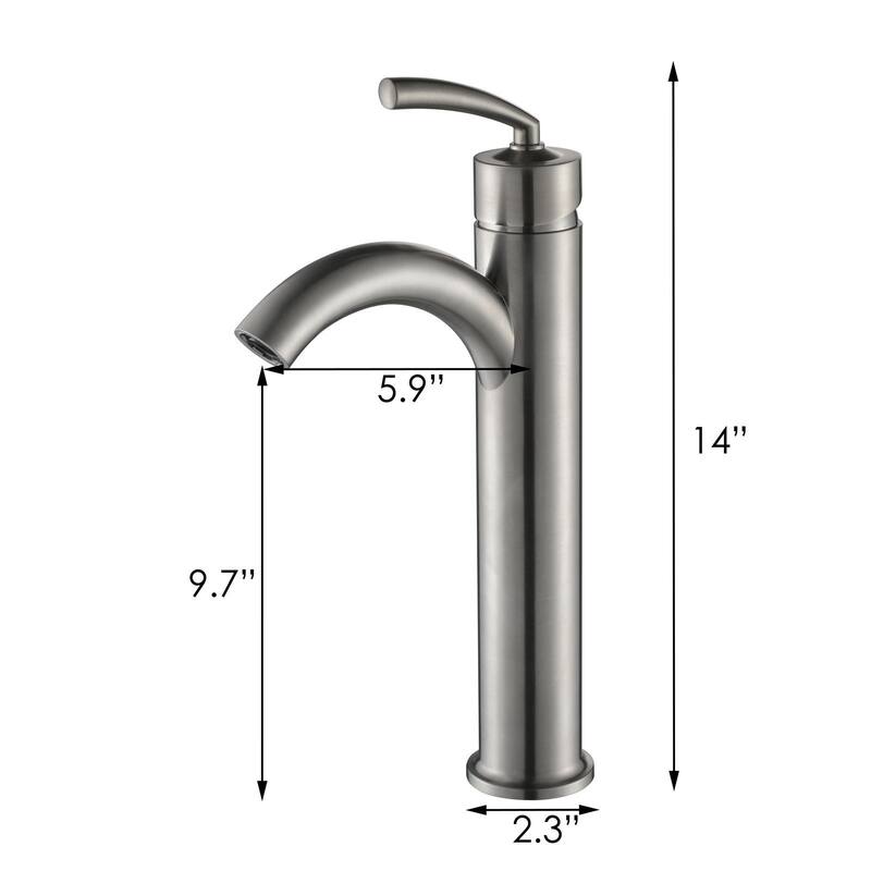 Elite Round High Temperature Grade A Ceramic Bathroom Sink and Faucet, Sink Model 4157