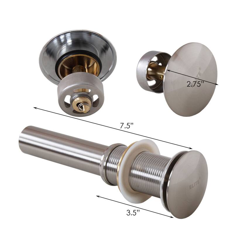 Elite Round High Temperature Grade A Ceramic Bathroom Sink and Faucet, Sink Model 4157