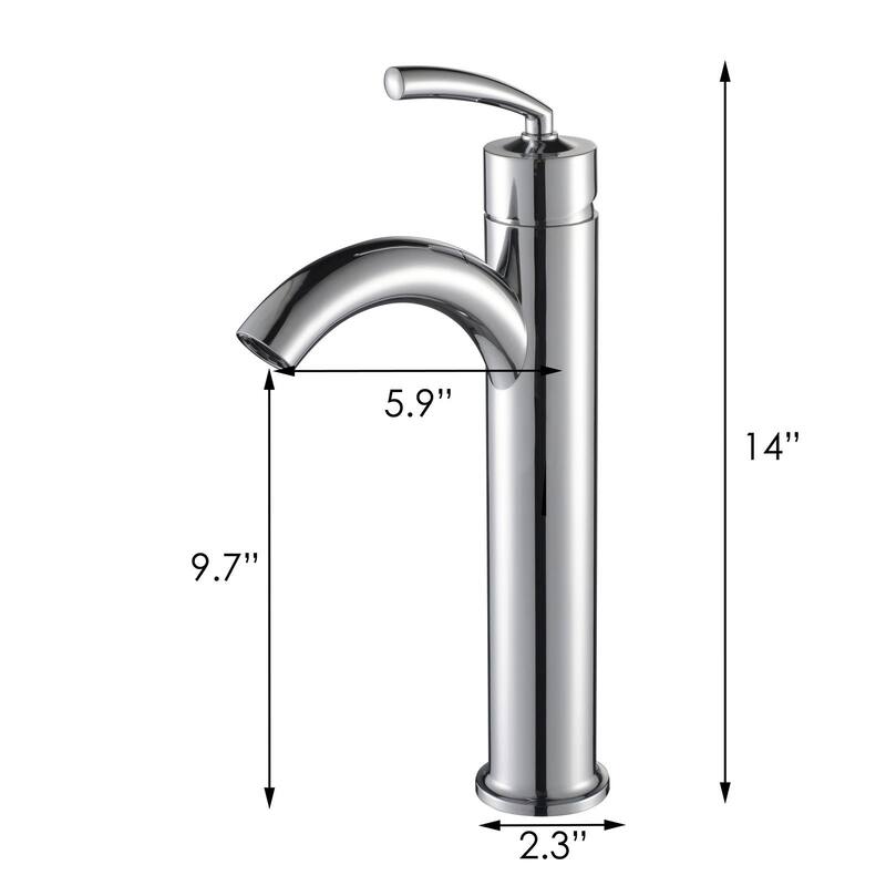 Elite Round High Temperature Grade A Ceramic Bathroom Sink and Faucet, Sink Model 4157