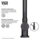 VIGO Gramercy Matte Black Pull-Down Kitchen Faucet - Thumbnail 4