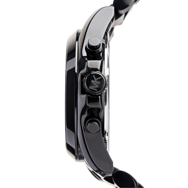 Michael Kors Unisex MK5550 'Bradshaw' Chronograph Black Stainless Steel Watch