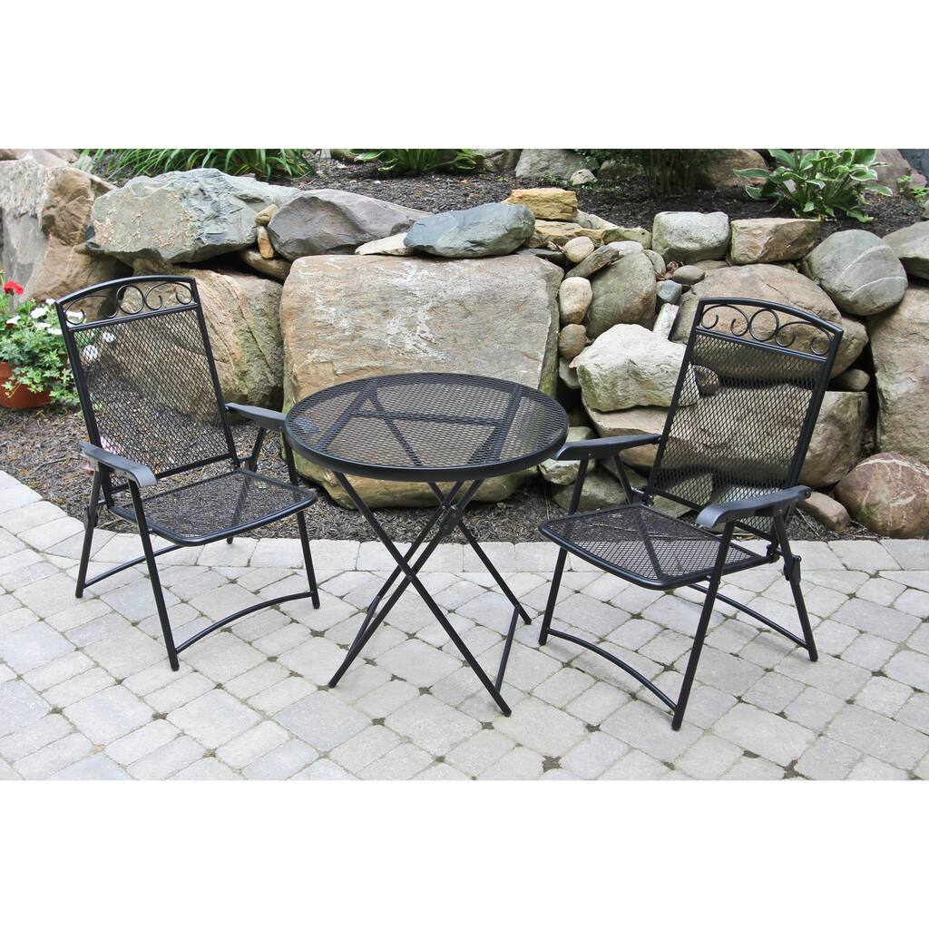 Jordan Manufacturing 3-piece Wrought Iron Bistro Set