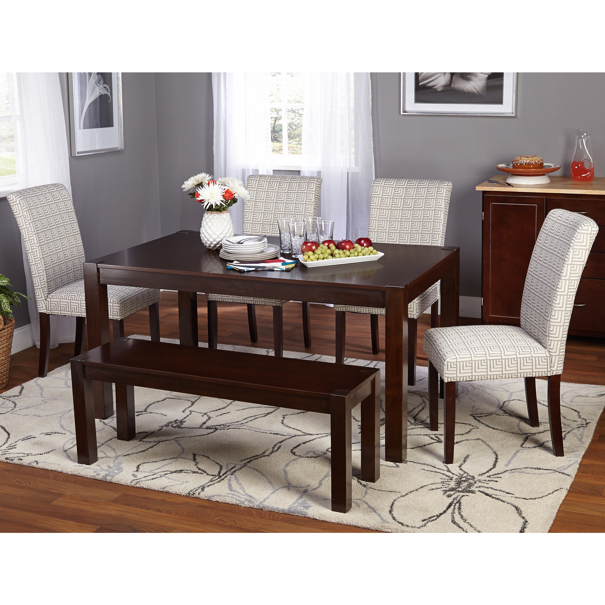 Simple Living Axis Dining Table Espresso 30 H X 60 L 36 D Simple Living Axis Dining Table Espresso 30 H X 60 L 36 D