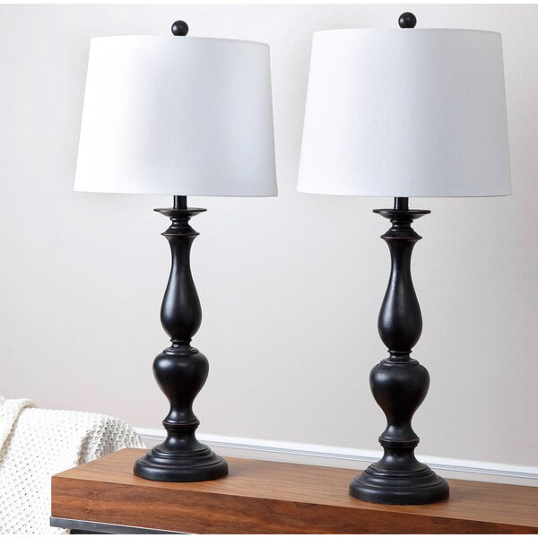 Shop Abbyson Melrose Espresso Table Lamp (Set of 2) - Free Shipping Today - Overstock.com - 9753711
