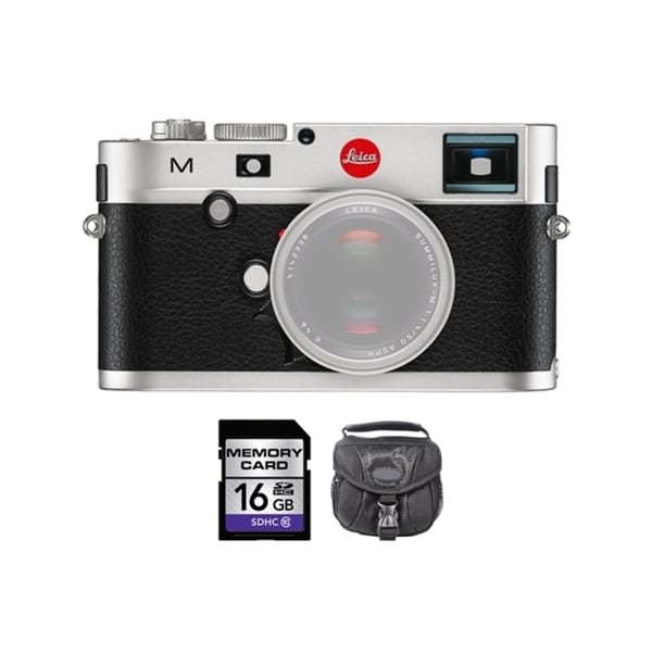 Leica M Digital Rangefinder Silver Camera 16GB Bundle   16926291