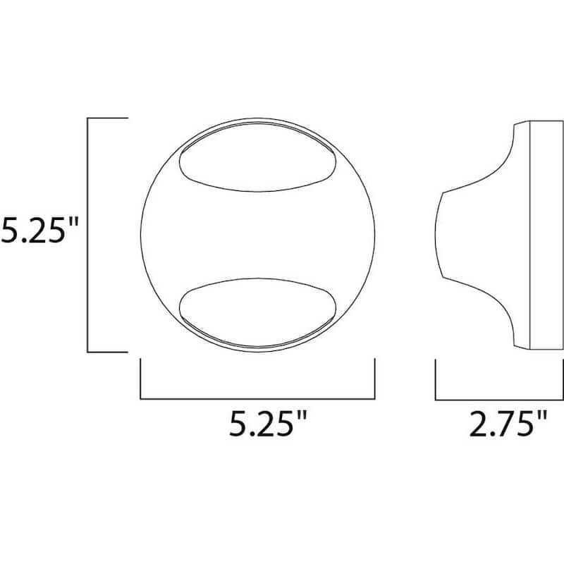 Wink Black Metal 1-light Wall Sconce