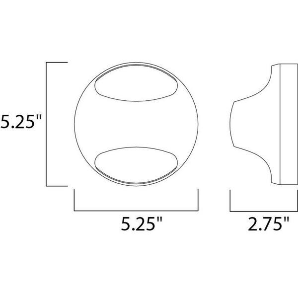 Wink Black Metal 1-light Wall Sconce