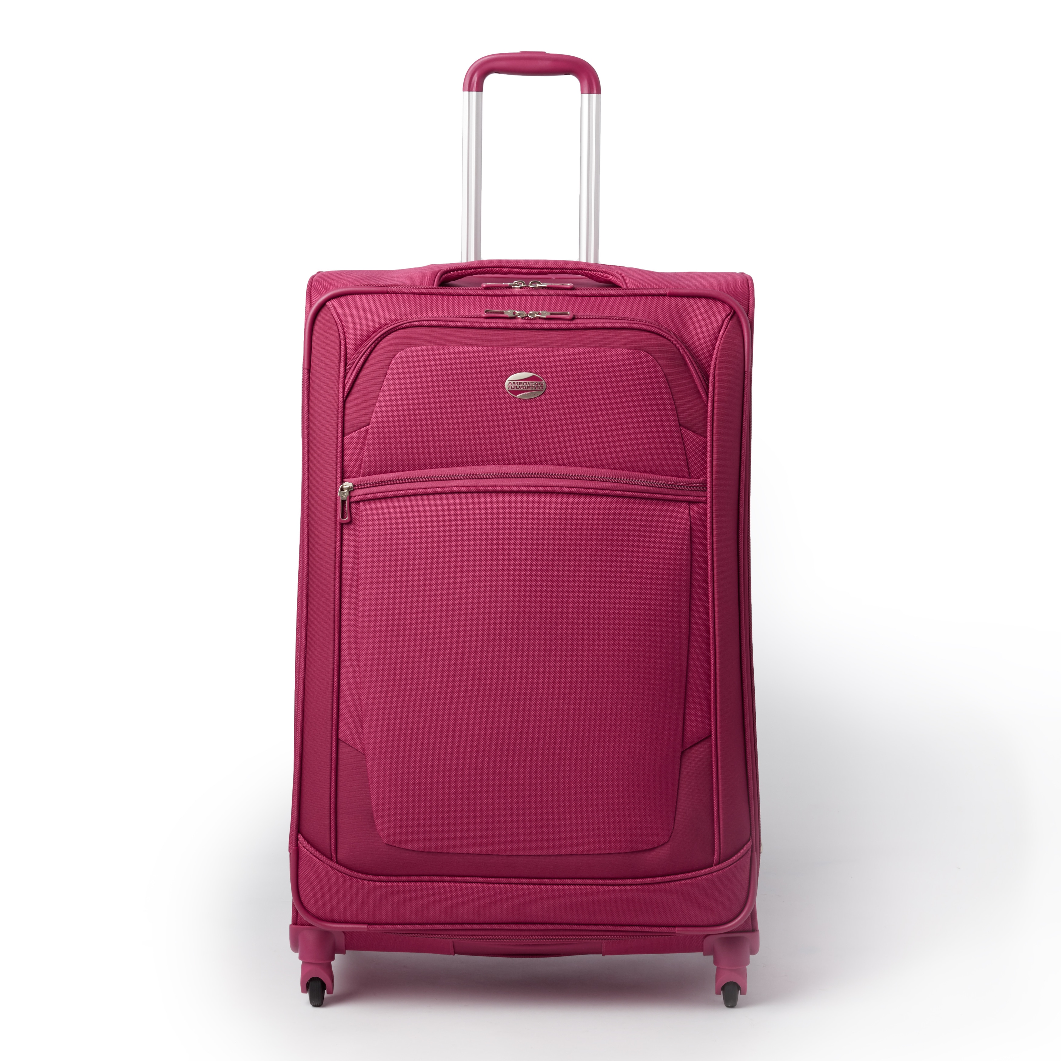 american tourister pink suitcase