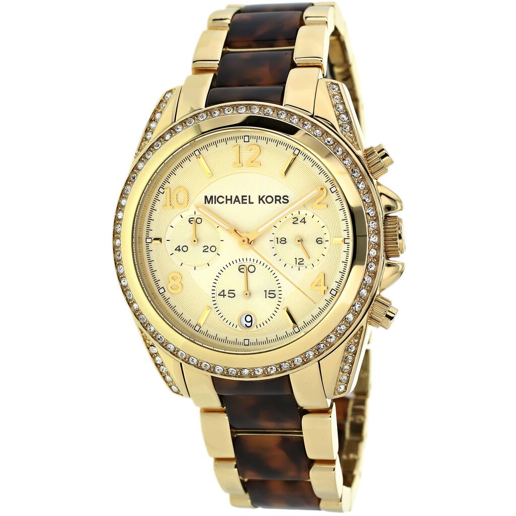 Michael Kors Women's MK6094 Blair Chronograph Two-tone Stainless Steel Watch