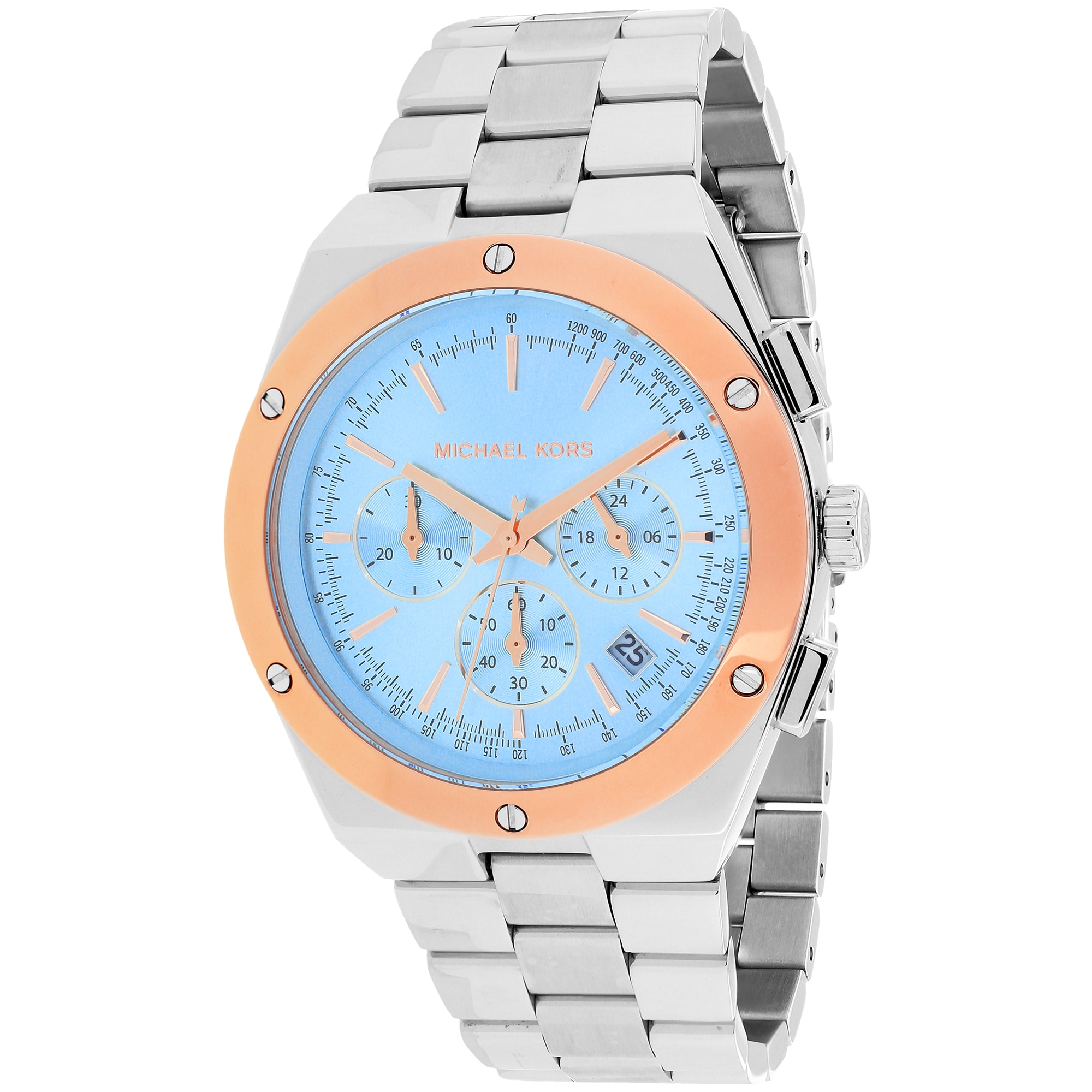 michael kors light blue watch